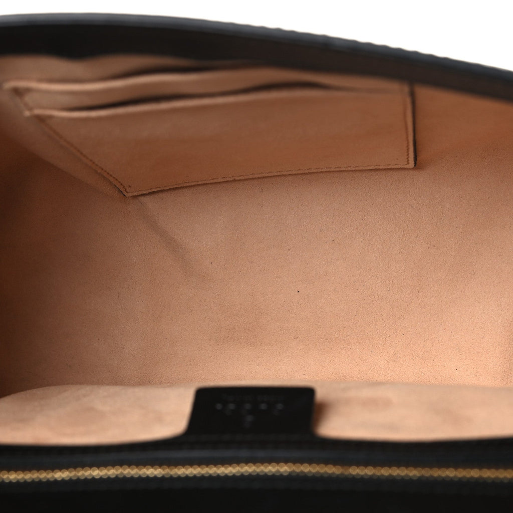 Gucci Guccissima Medium Padlock Shoulder Bag Black