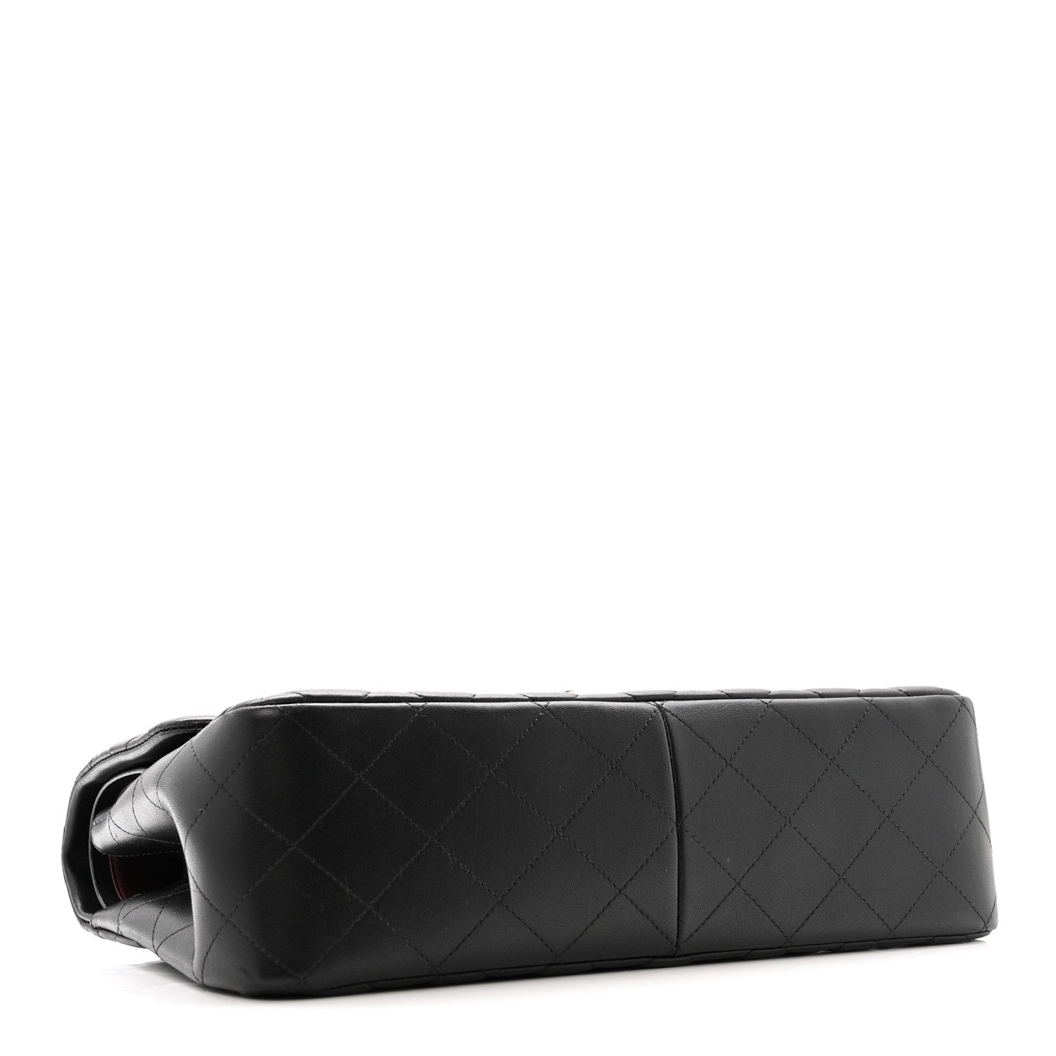 Chanel Lambskin Quilted Jumbo Double Flap Black
