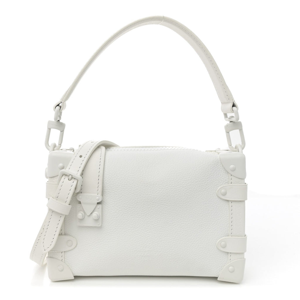 Louis Vuitton Calfskin Side Trunk PM Off White