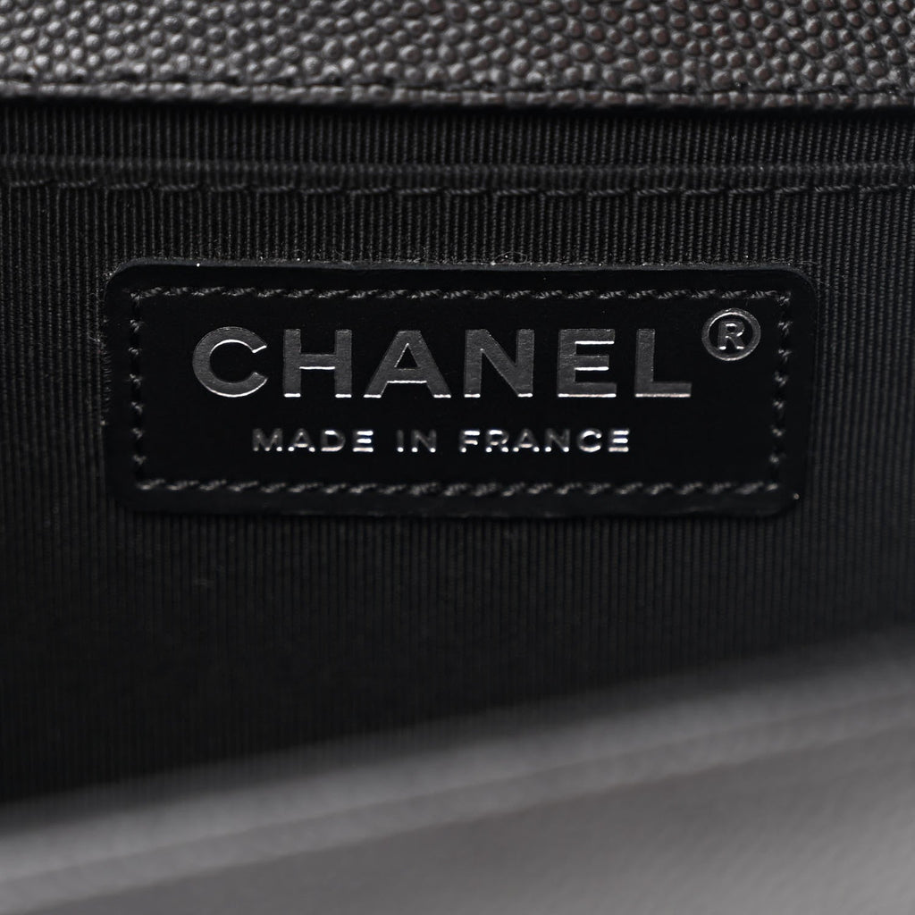 Chanel Caviar Quilted Medium Boy Flap Black