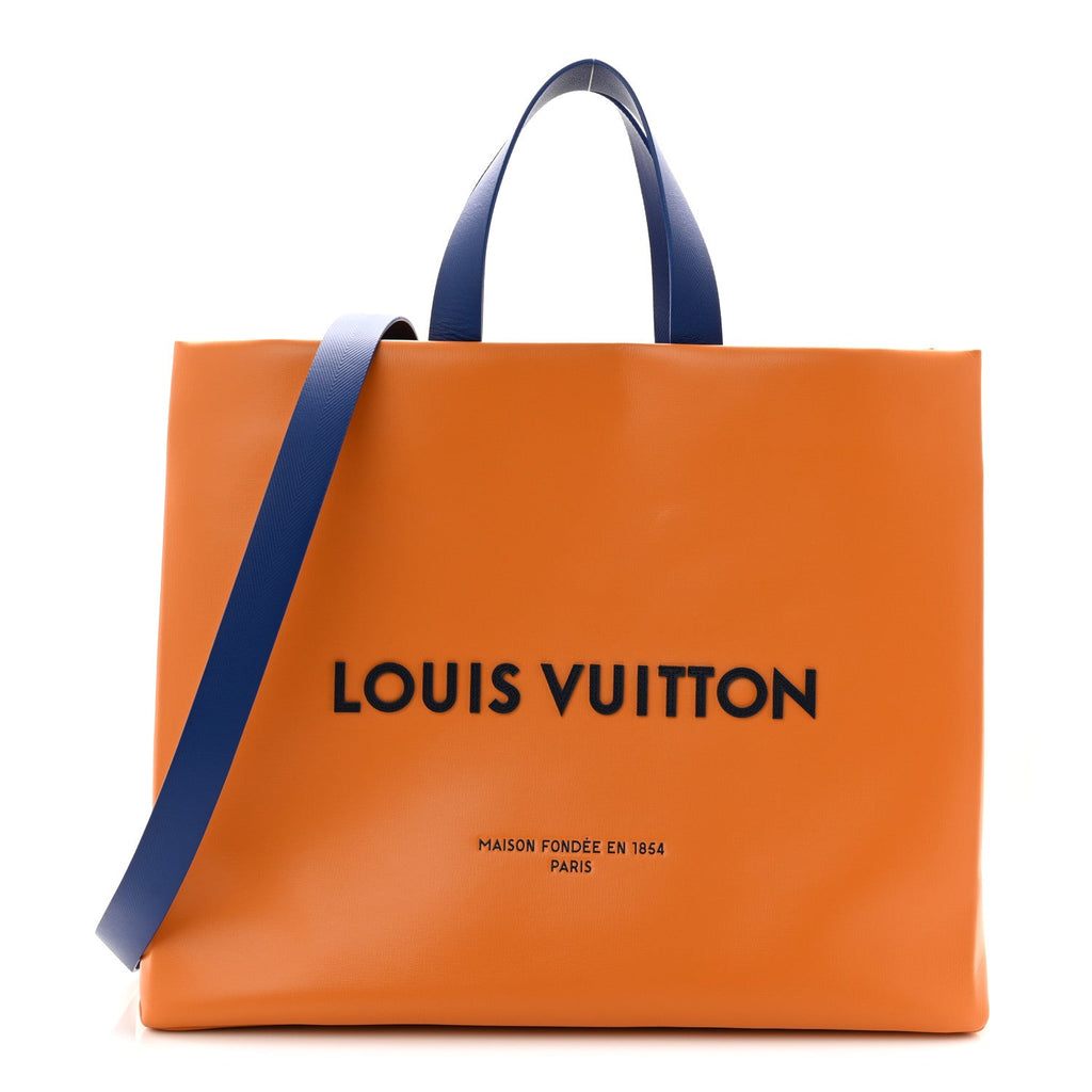 Louis Vuitton Cowhide Shopper Bag MM Safran