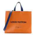 Louis Vuitton Cowhide Shopper Bag MM Safran