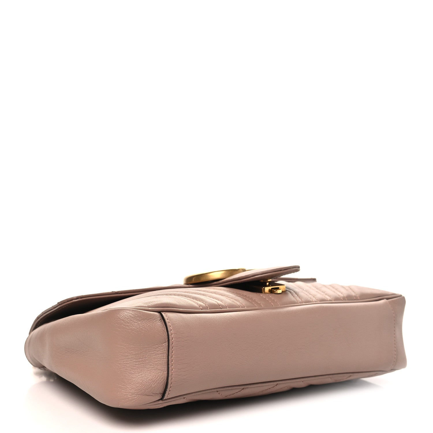 Gucci Calfskin Matelasse Medium GG Marmont Shoulder Bag Porcelain Rose