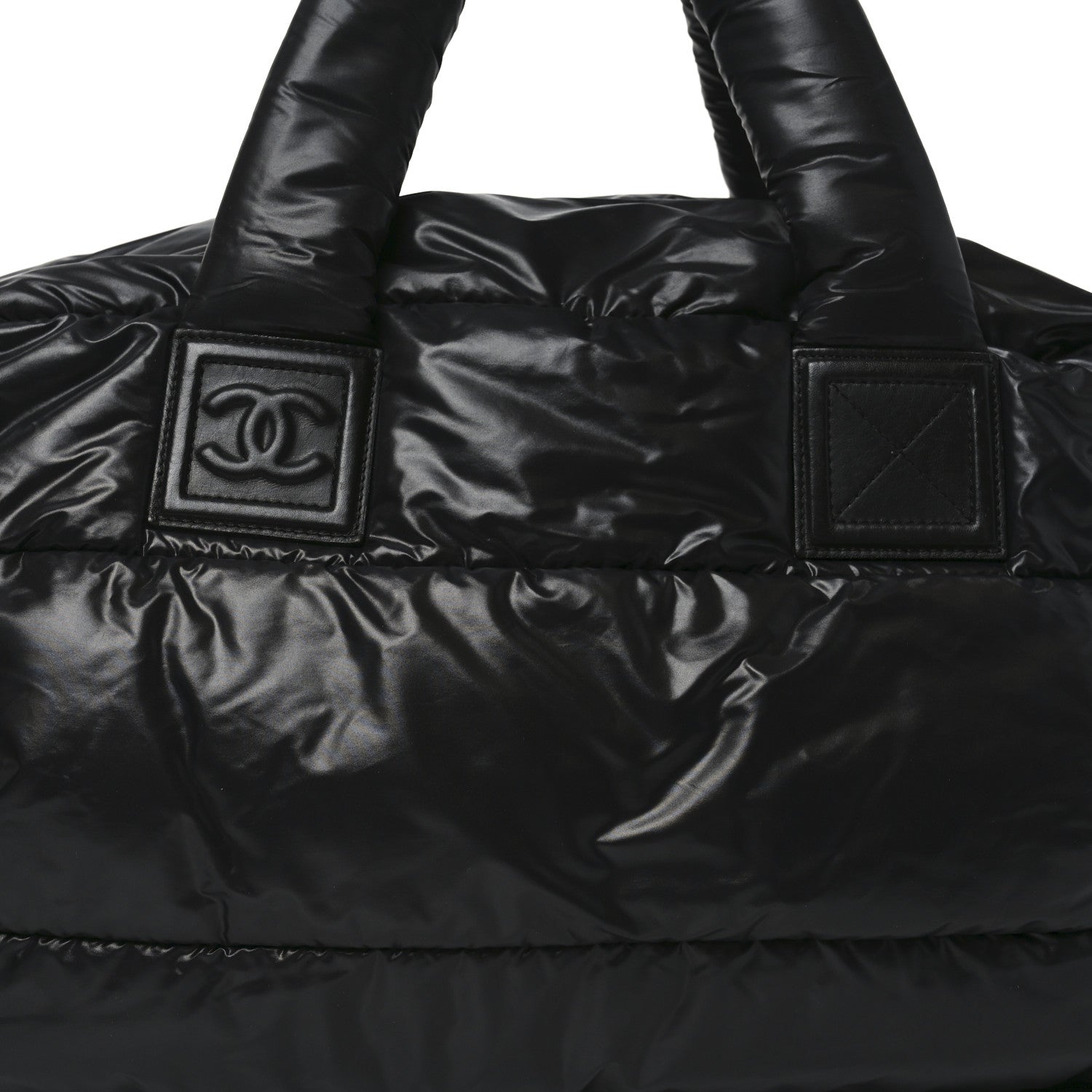 Chanel Nylon Coco Cocoon Large Reversible Tote Black