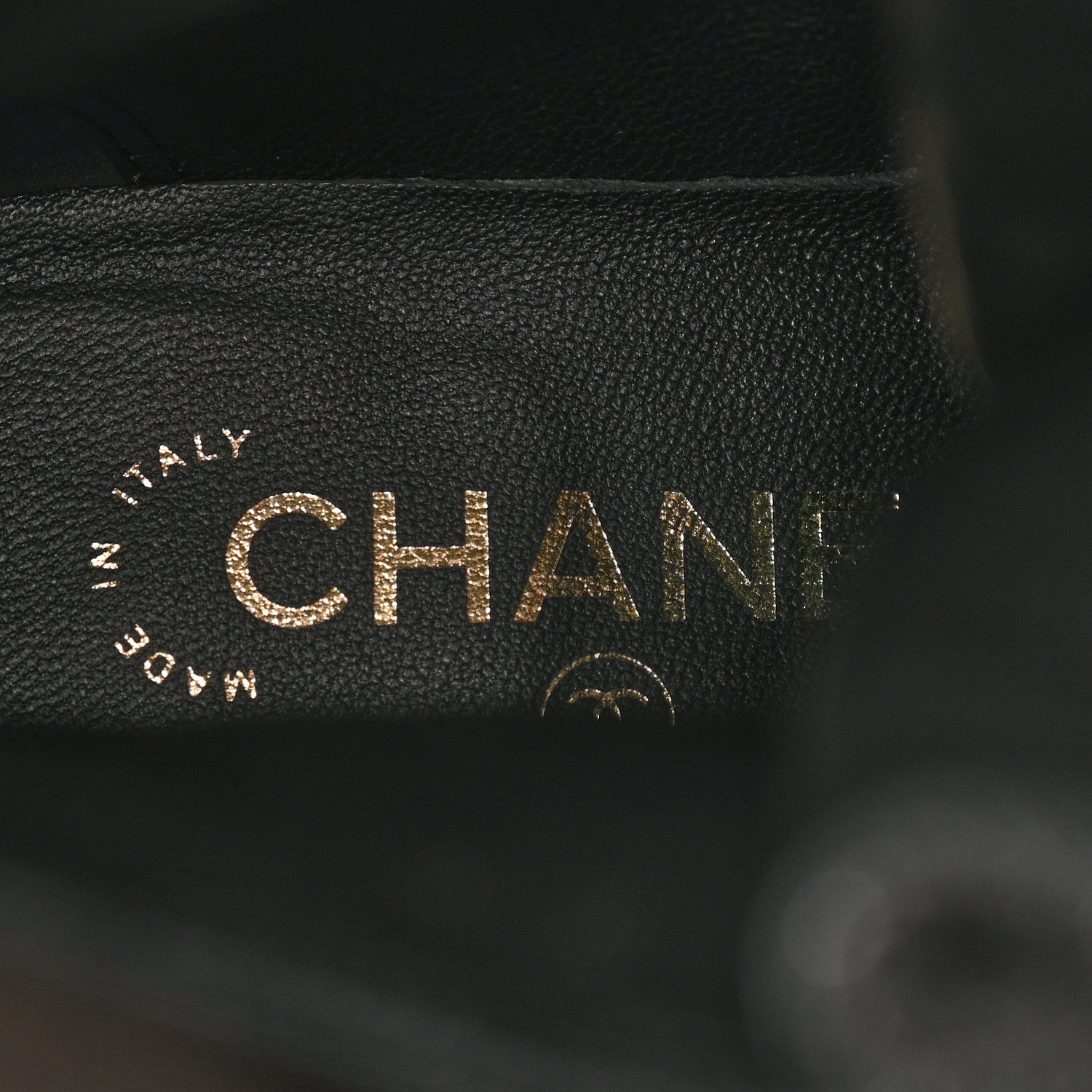 Chanel Tweed Lace Up Combat Boots 37.5 Dark Grey Black