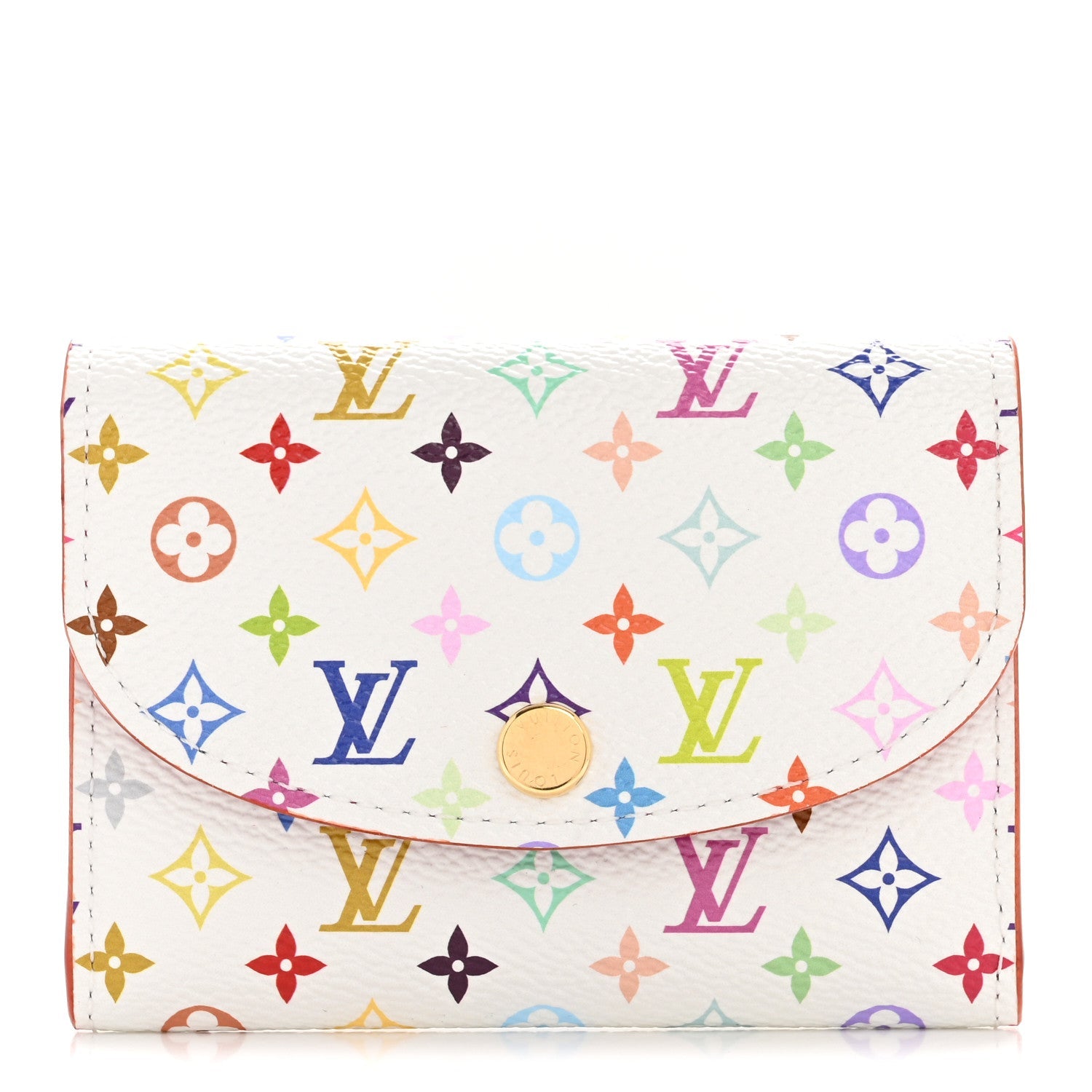 Louis Vuitton LV X TM Monogram Multicolor Rosalie Coin Purse White Kawaii Pink