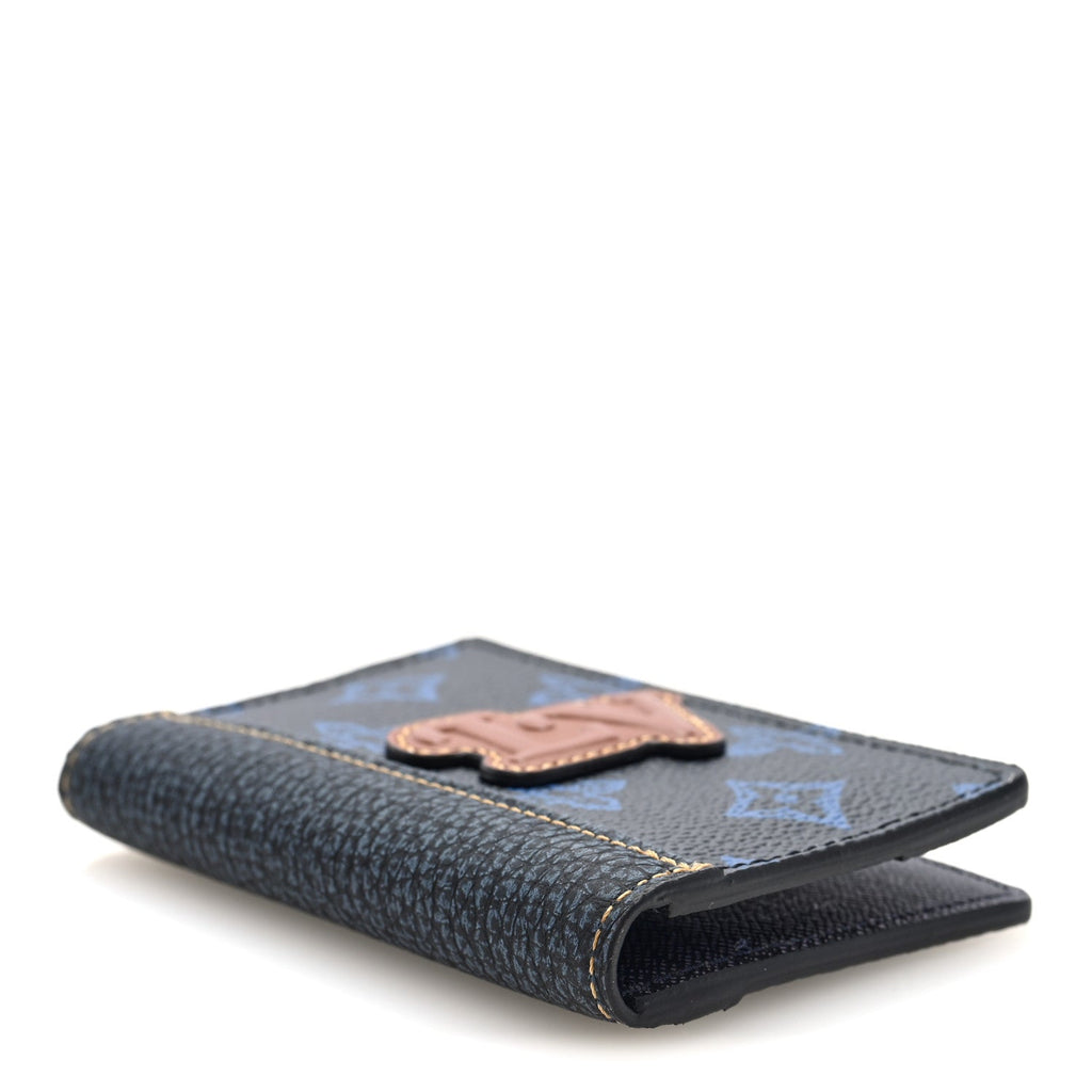 Louis Vuitton Monogram LV Record Pocket Organizer NM Blue