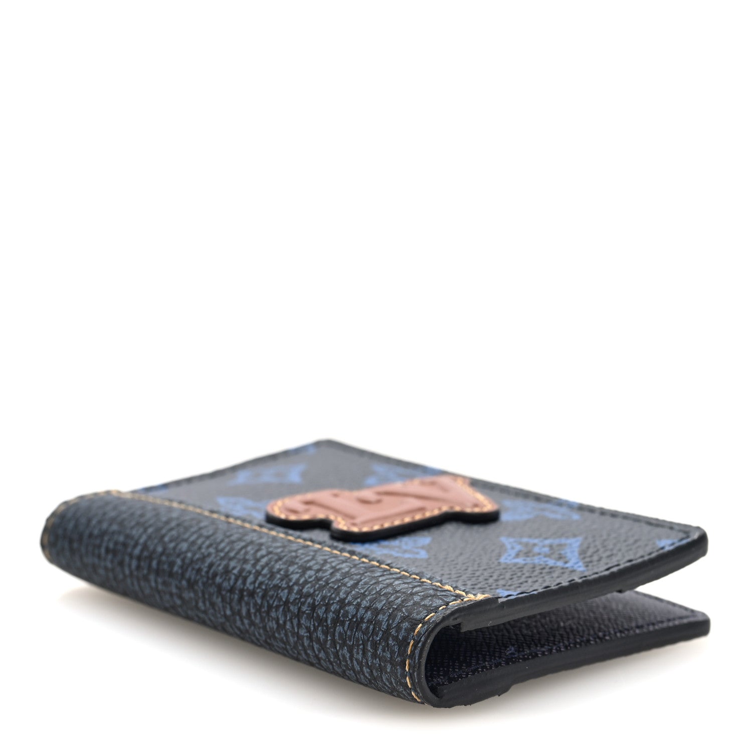 Louis Vuitton Monogram LV Record Pocket Organizer NM Blue