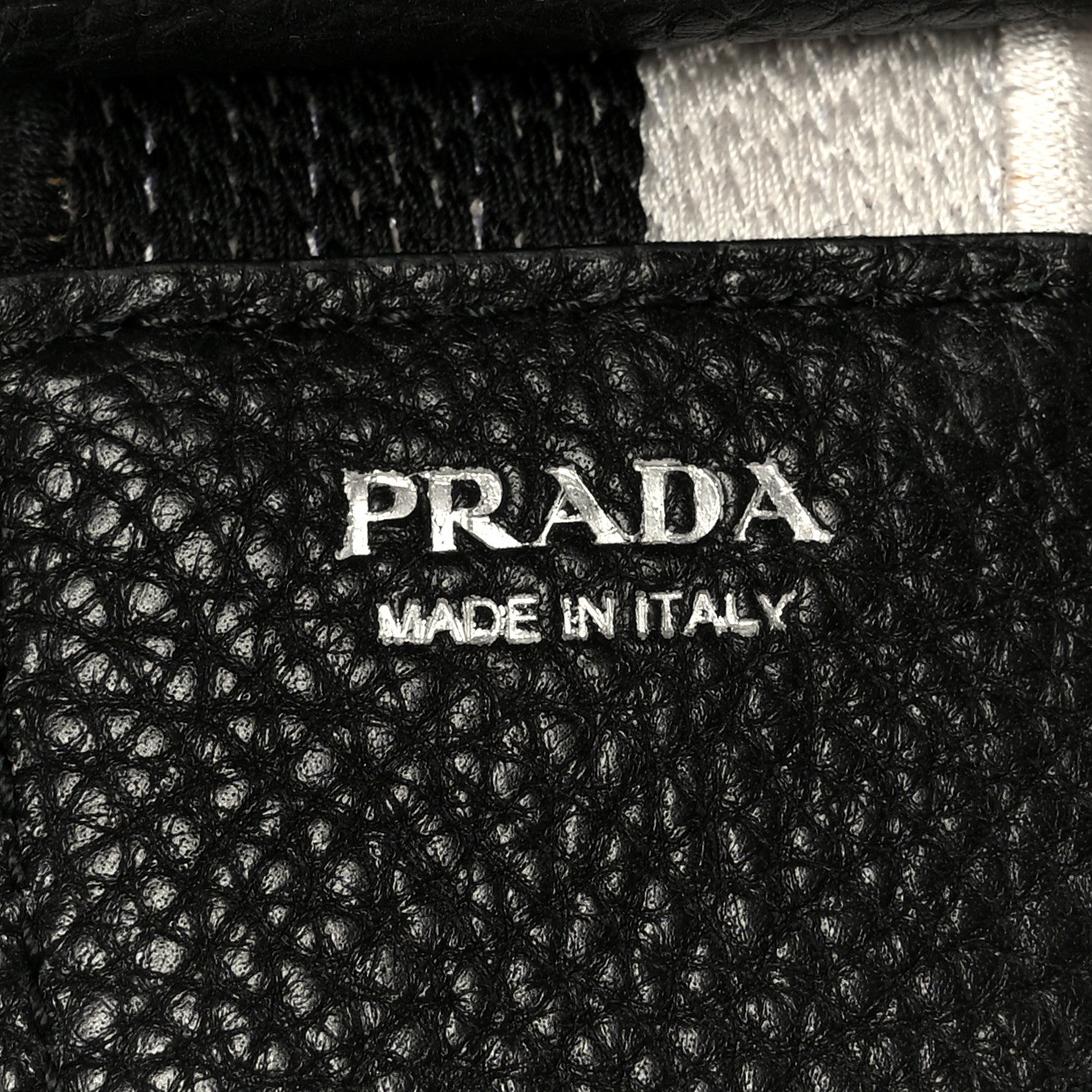 Prada Vitello Daino Soft Drawstring Bucket Bag Black