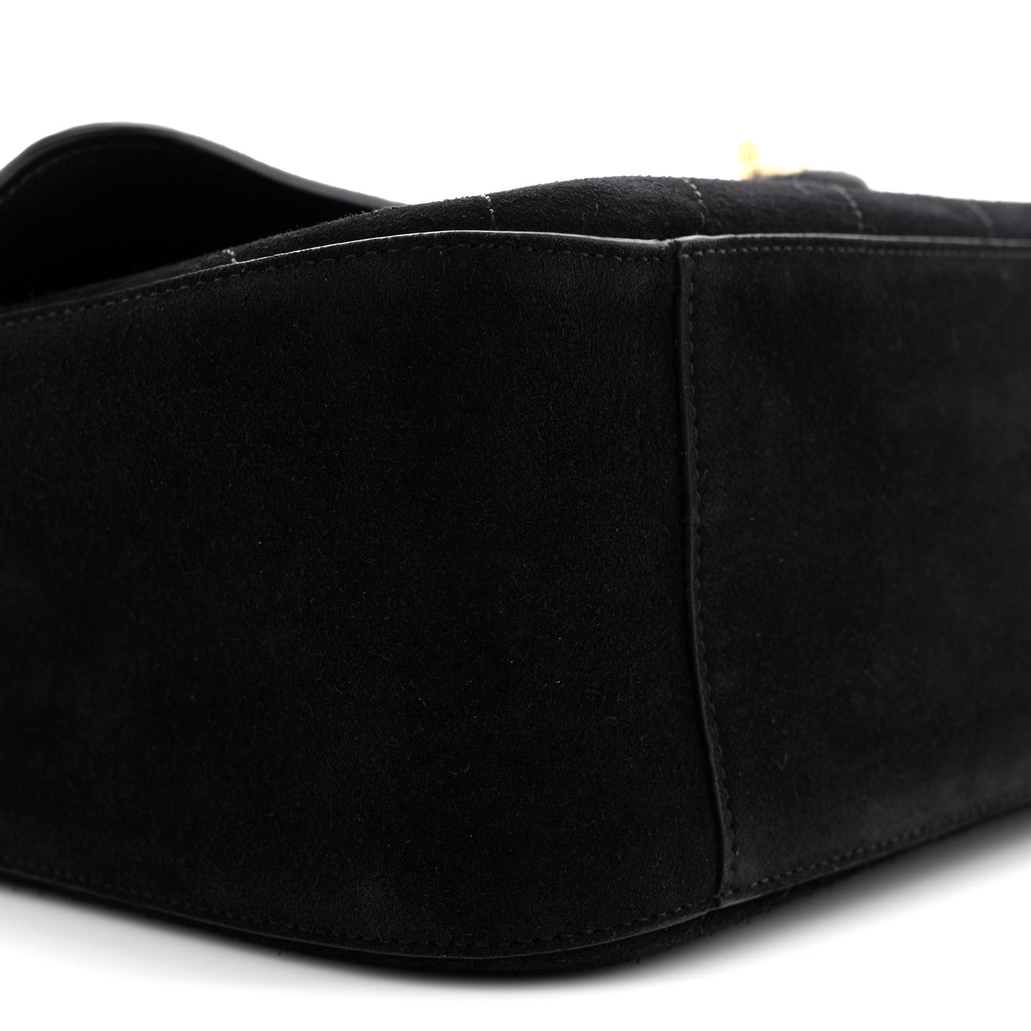 Chanel Suede Calfskin Small Souplissimo Maxi Flap Black