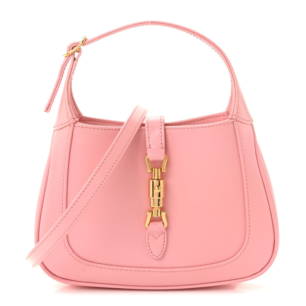 Gucci Boarded Dyana Lux Calfskin Mini Jackie 1961 Hobo Wild Rose