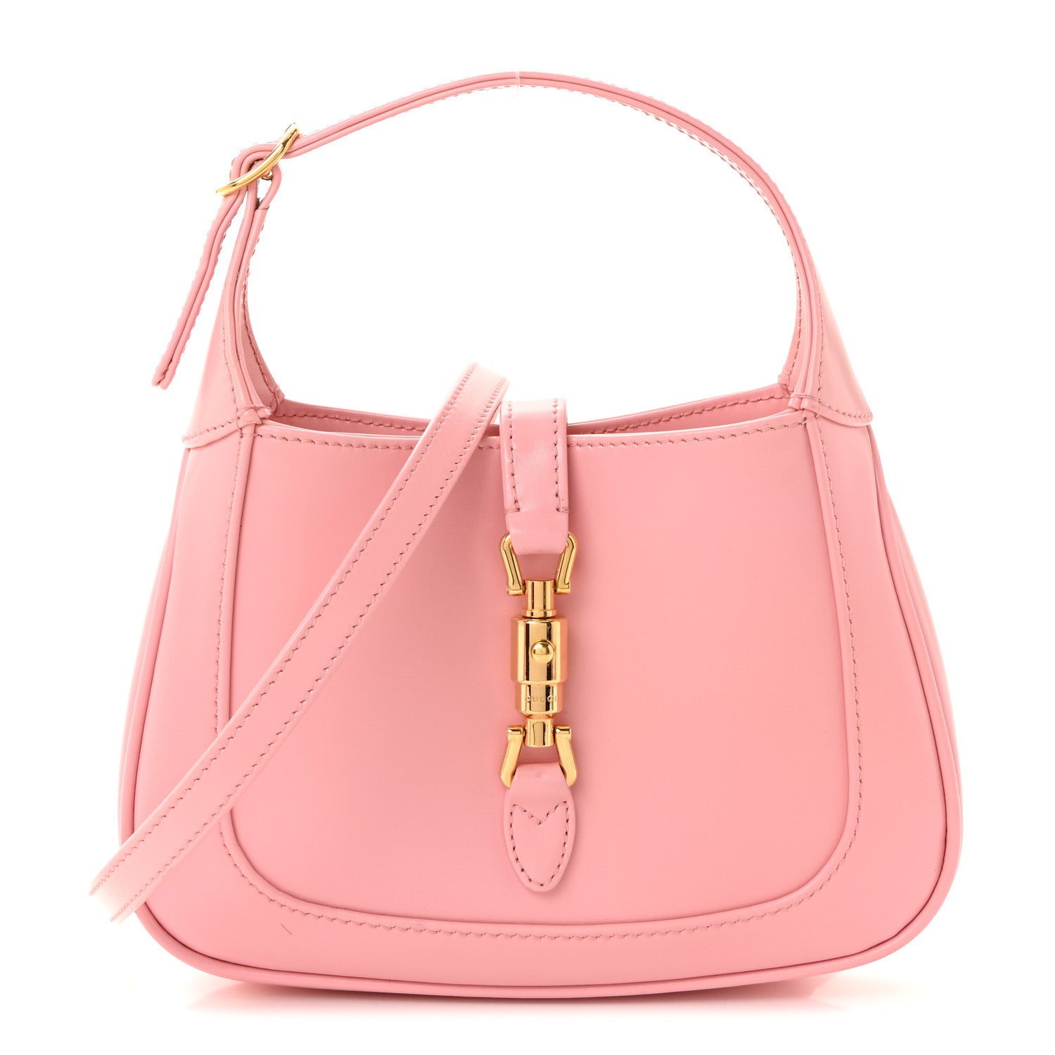 Gucci Boarded Dyana Lux Calfskin Mini Jackie 1961 Hobo Wild Rose