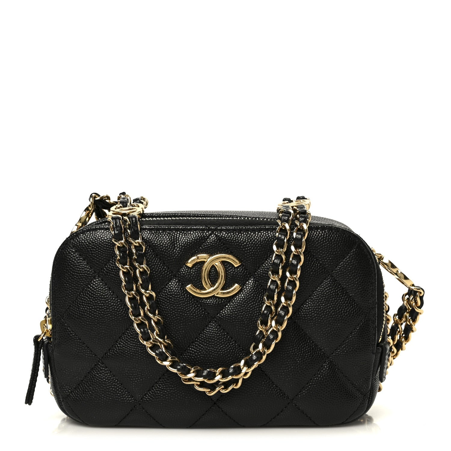 Chanel Caviar Quilted Mini CC You Camera Case Black