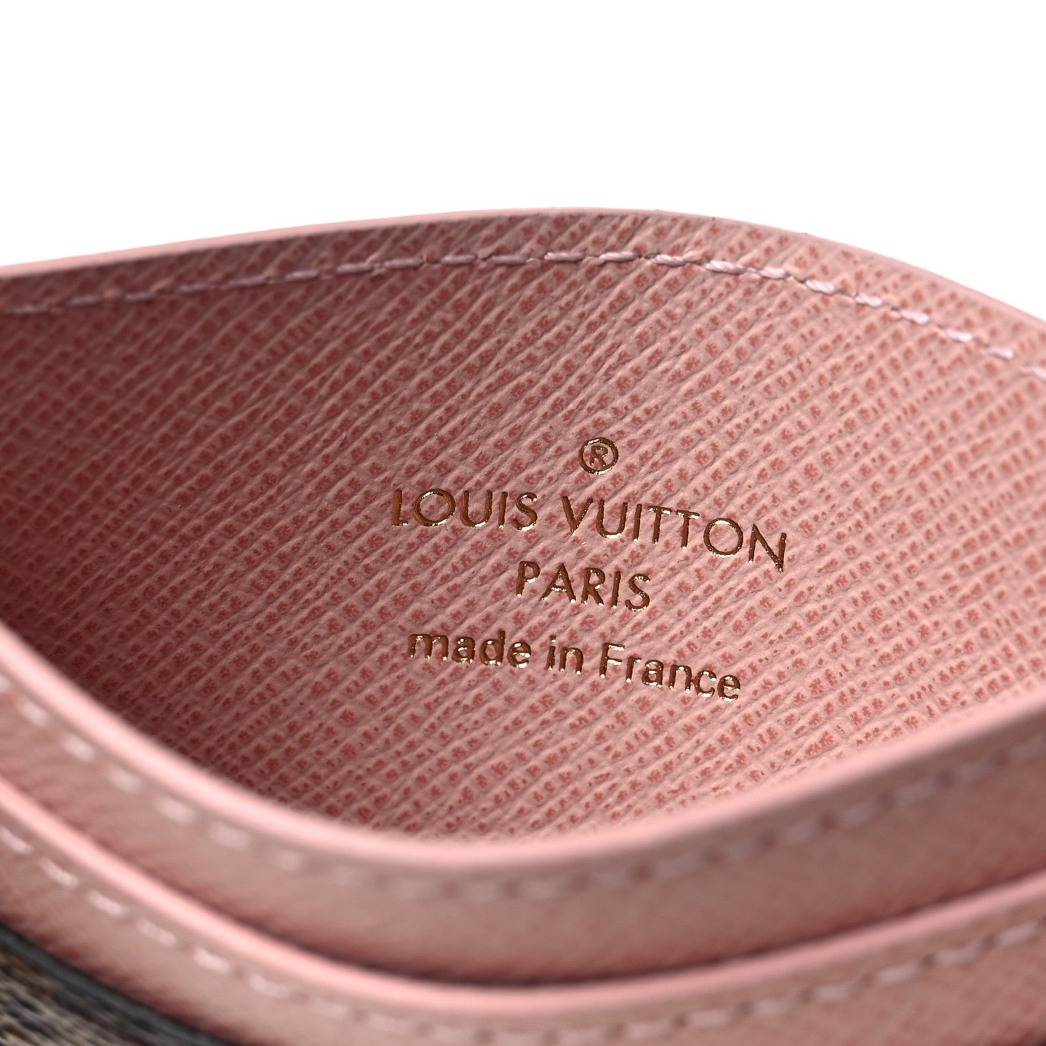 Louis Vuitton Monogram LV Charms Card Holder Rose Ballerine