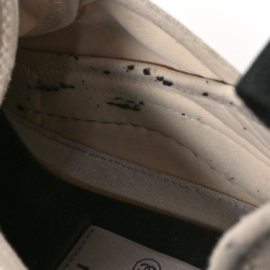 Chanel Velvet Calfskin Mixed Fibers CC Sneakers 40.5 Beige