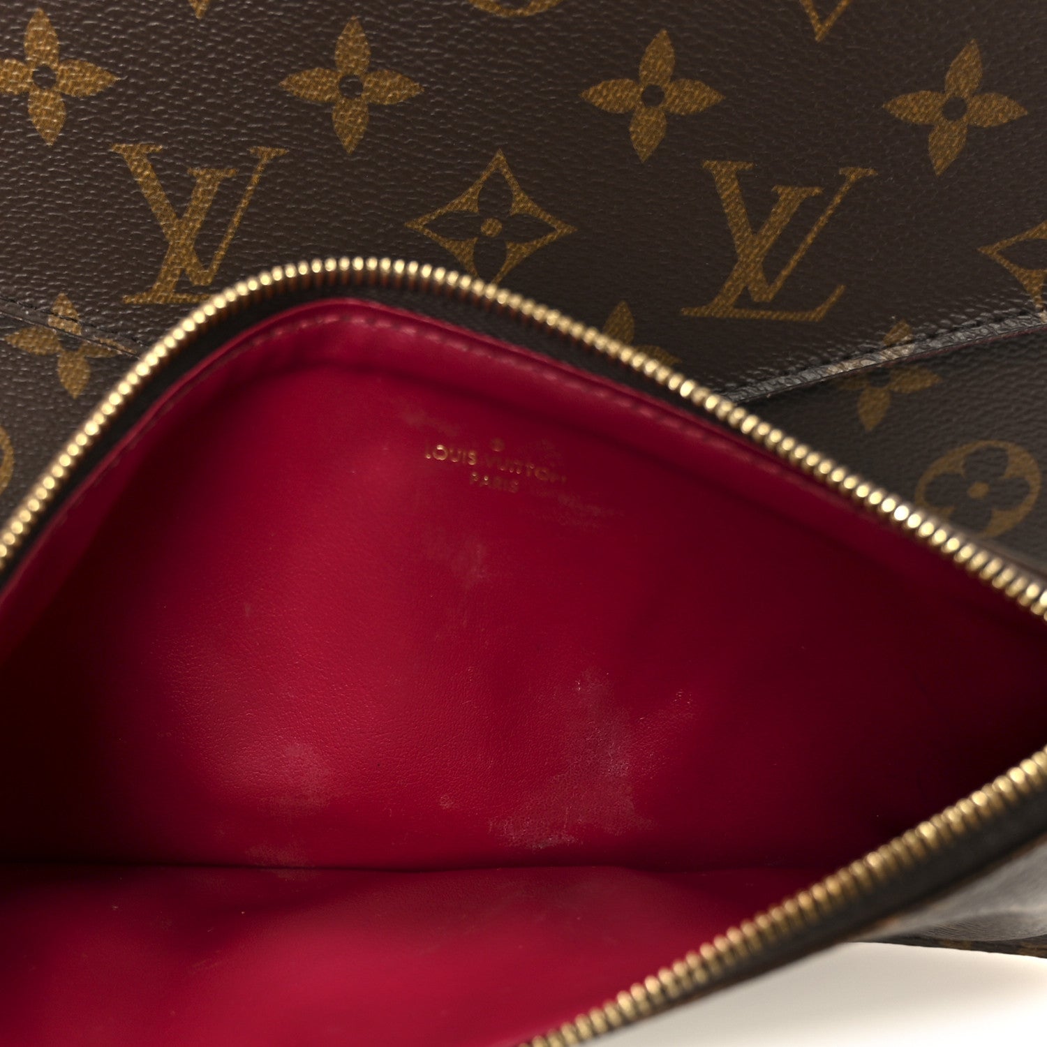Louis Vuitton Monogram Pochette Felicie Chain Wallet Fuchsia