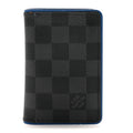 Louis Vuitton Damier Graphite Pocket Organizer Bleu Neon