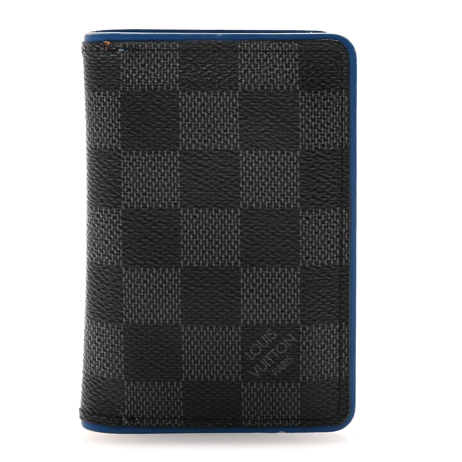 Louis Vuitton Damier Graphite Pocket Organizer Bleu Neon