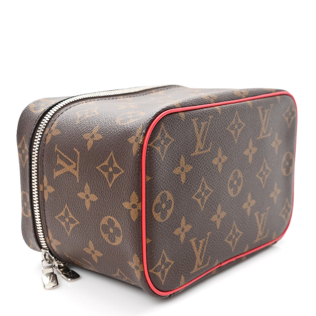 Louis Vuitton Monogram Macassar Nice Mini Rouge