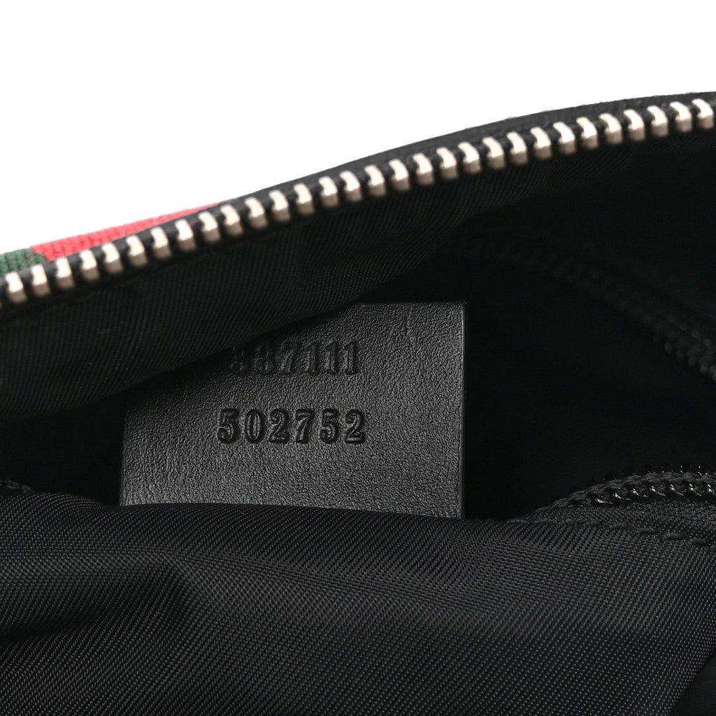 Gucci Techno Canvas Web Messenger Bag Black