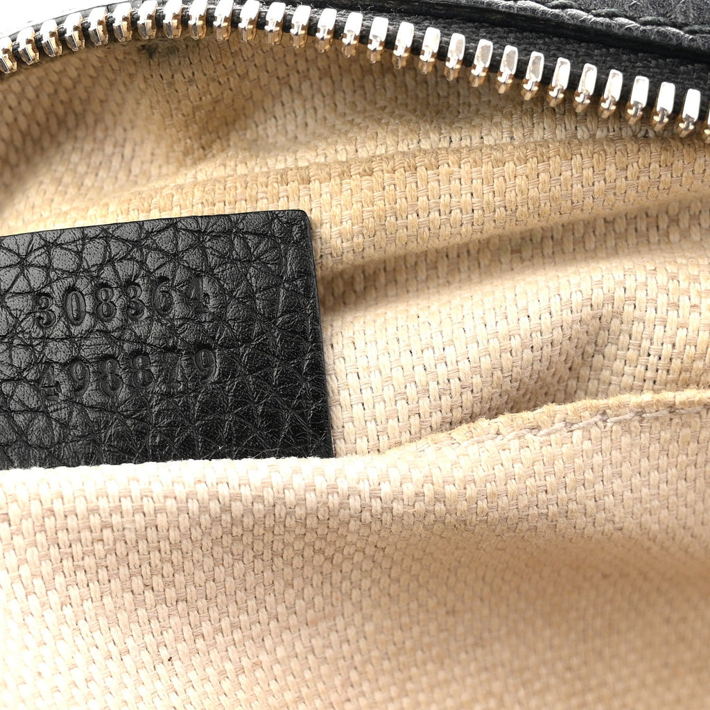 Gucci Pebbled Calfskin Small Soho Disco Bag Black