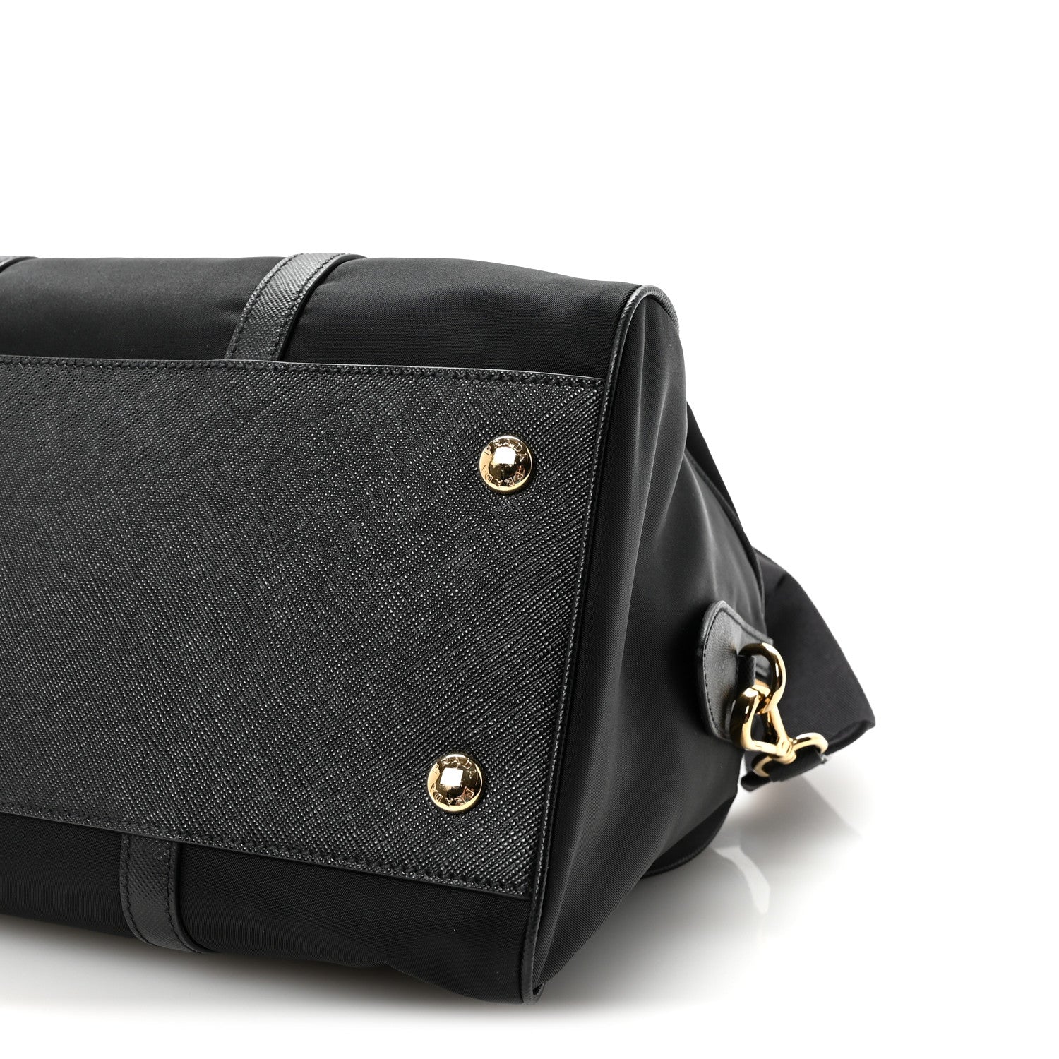 Prada Re-Nylon Saffiano Medium Re-Edition 1978 Top Handle Bag Black