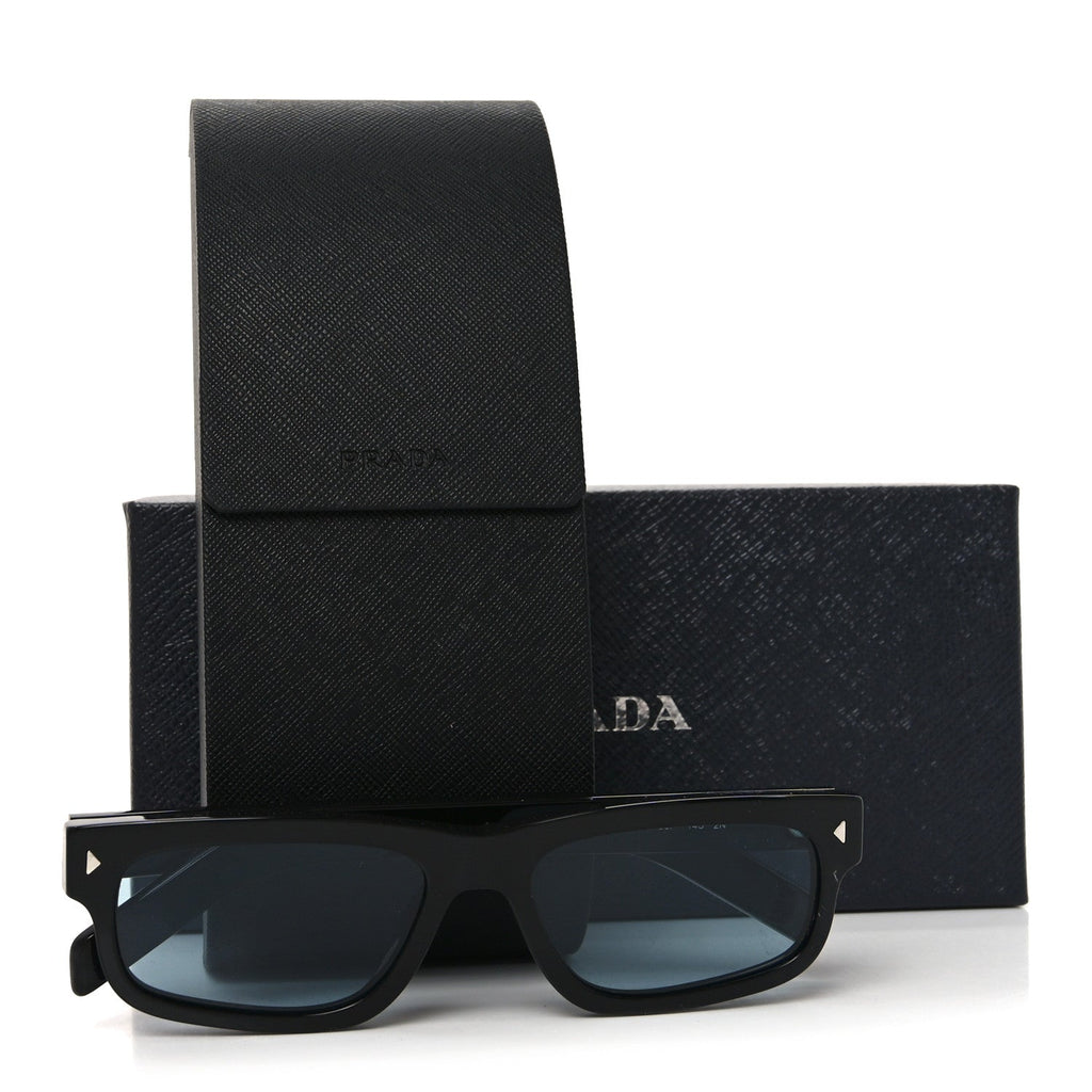 Prada Acetate Rectangular Sunglasses SPR B11 Black