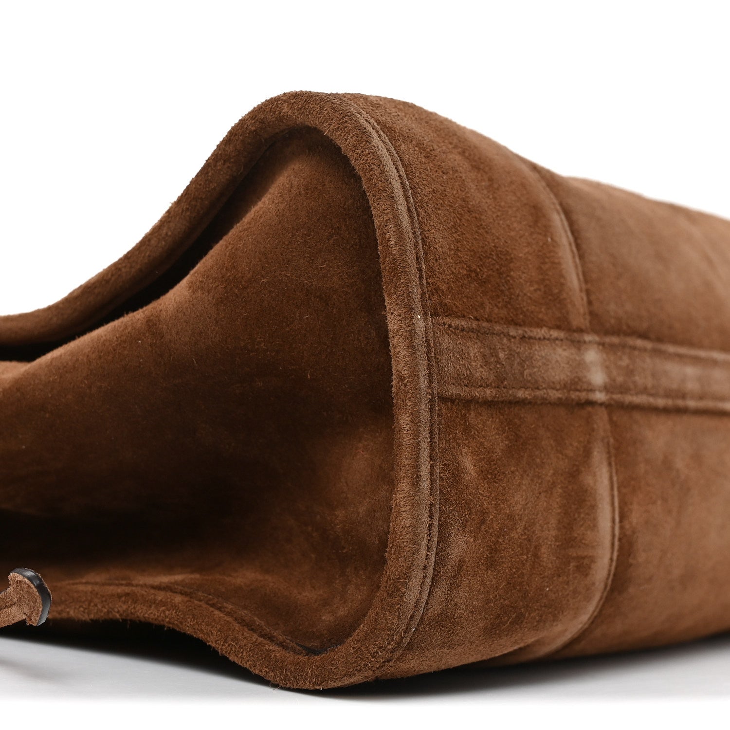 Prada Suede Large Bonnie Shoulder Bag Cacao