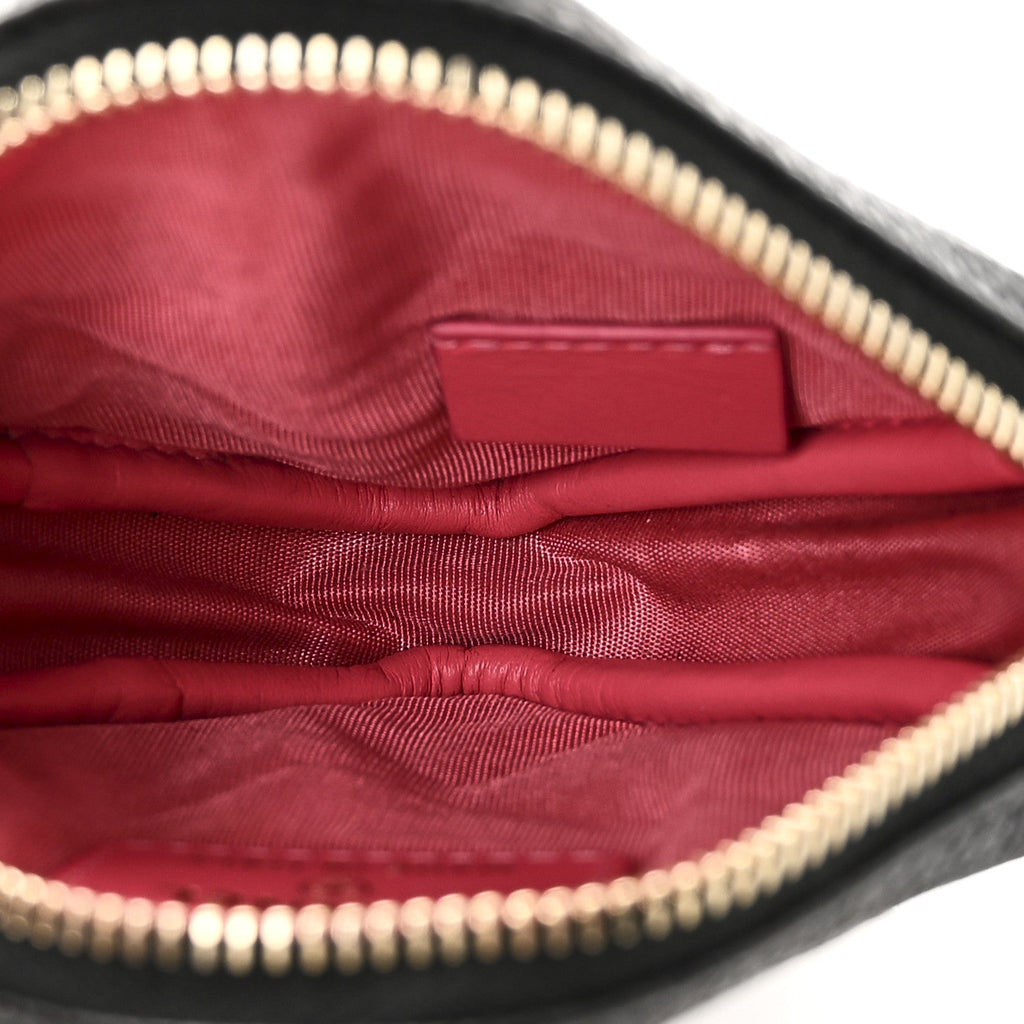 Caviar Quilted Diamond Clutch With Chain Black