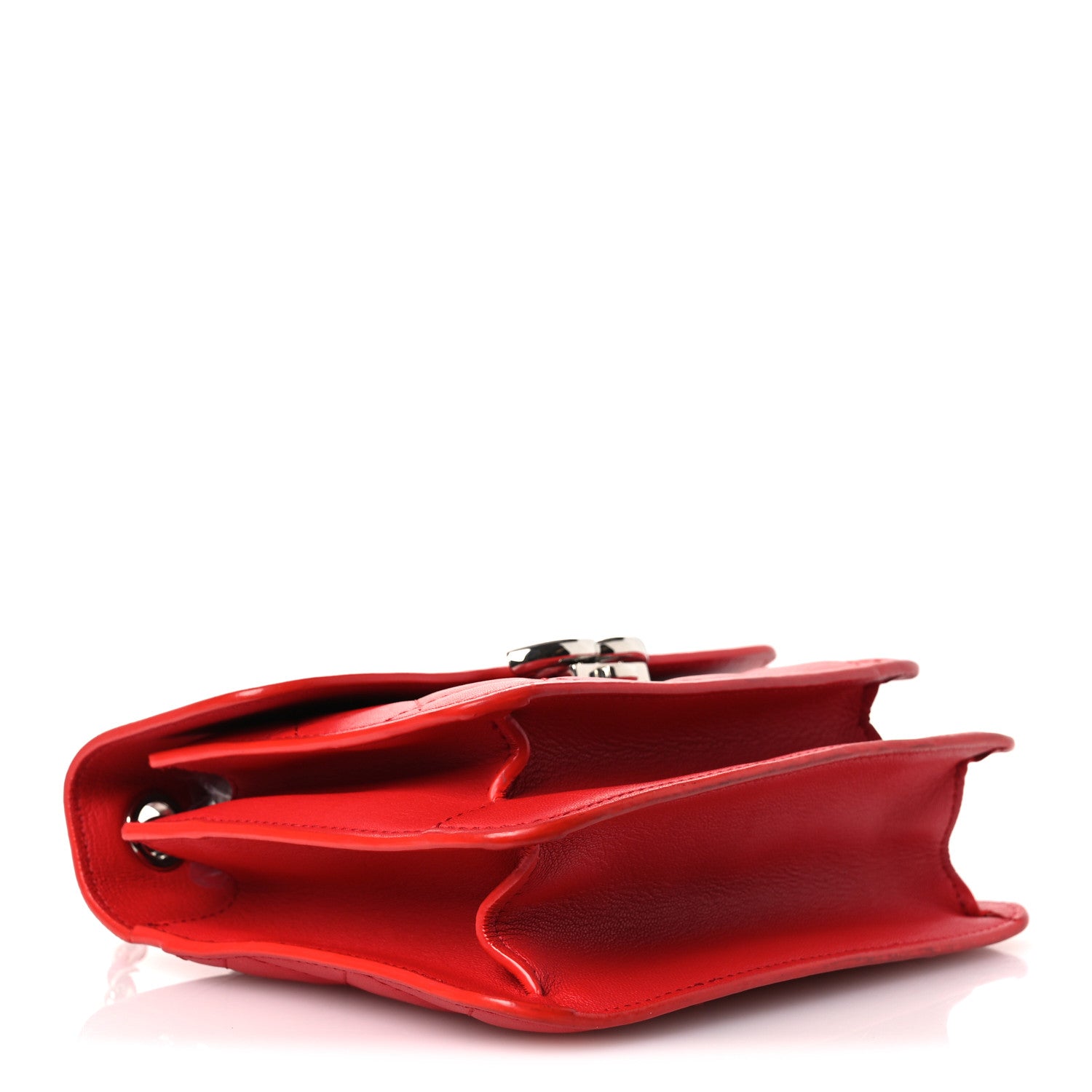 Chanel Goatskin Quilted Small CC Box Flap Red