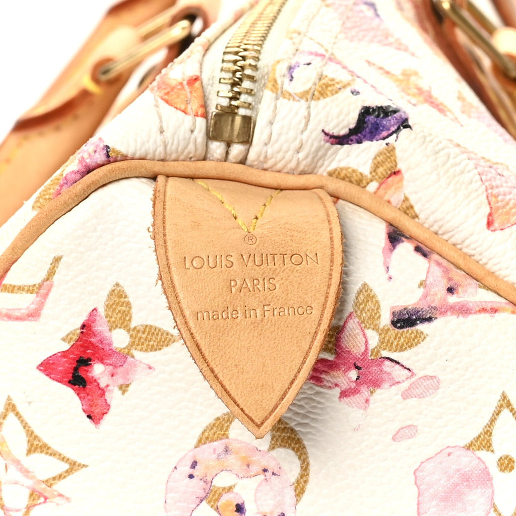 Louis Vuitton Watercolor Aquarelle Speedy 35 White
