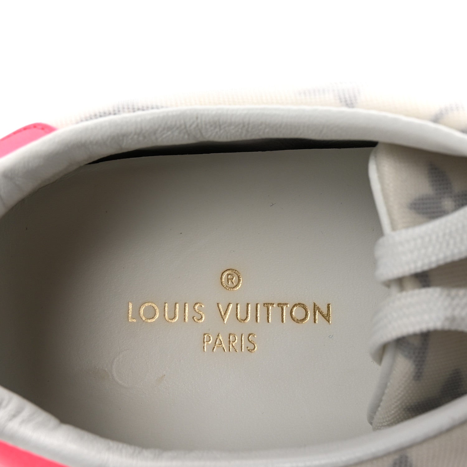 Louis Vuitton Technical Fabric Calfskin Monogram Frontrow Sneakers 39 Pink