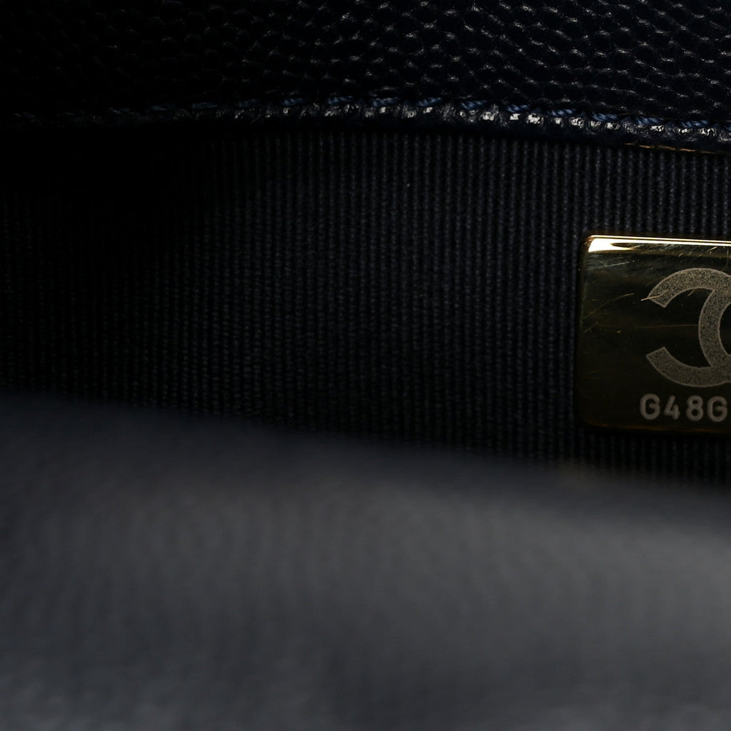 Chanel Caviar Quilted Small CC You Flap Navy