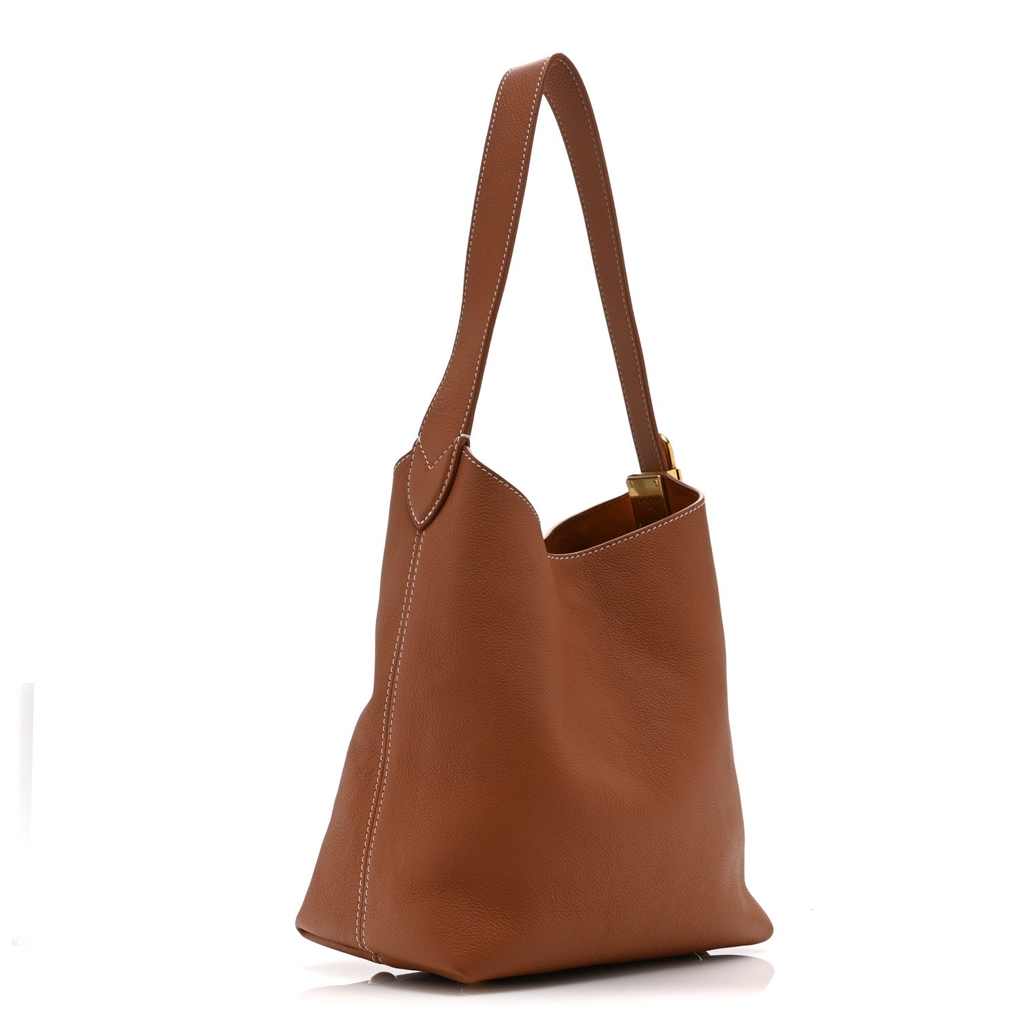 Louis Vuitton Grained Calfskin Low Key Hobo PM Cognac