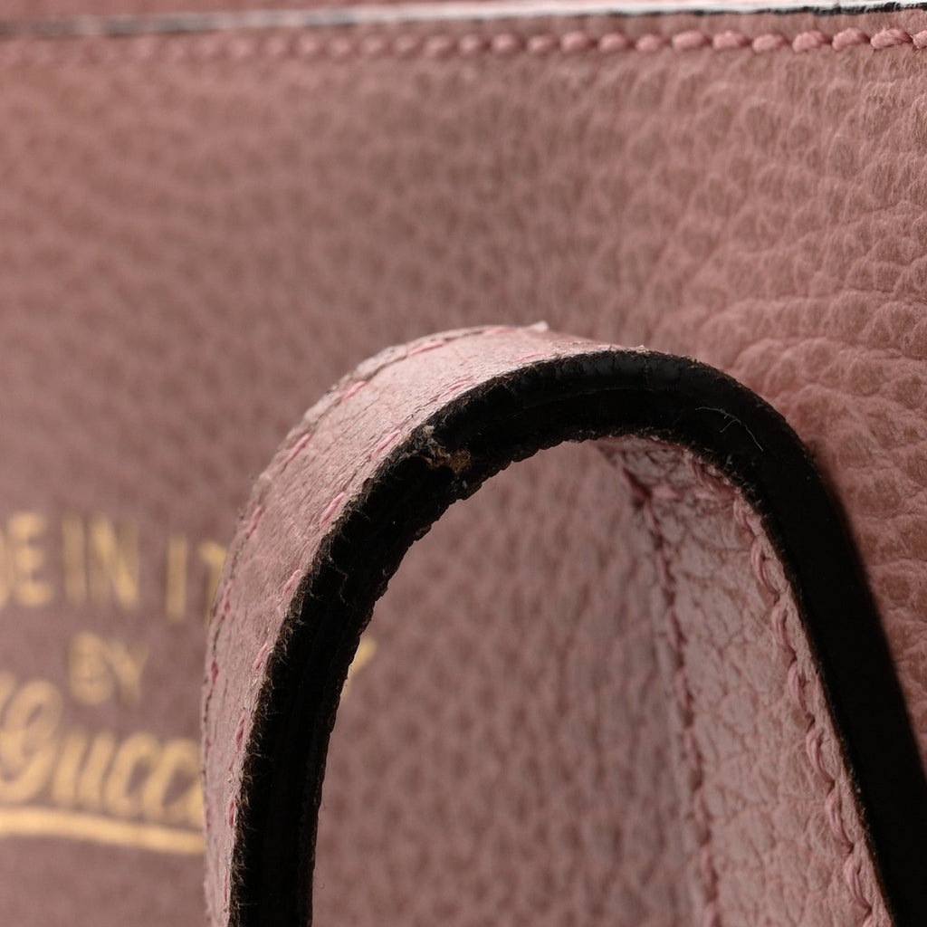 Gucci Dollar Calfskin Small Swing Tote Soft Pink