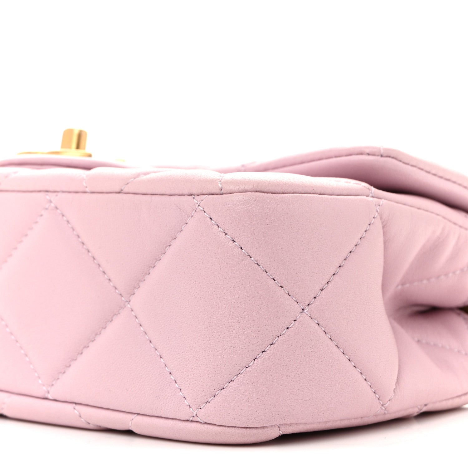 Chanel Lambskin Quilted Pearl Small Flap Light Purple