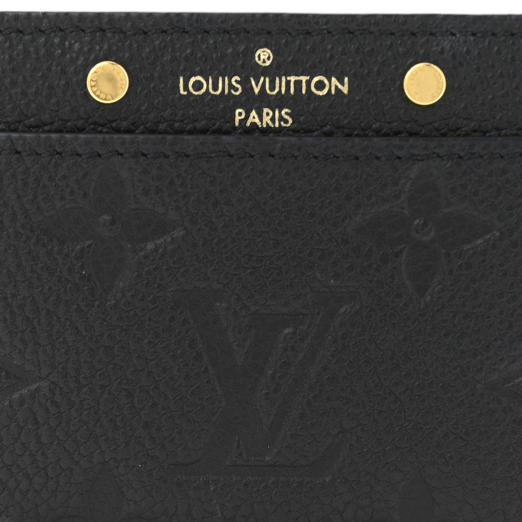 Louis Vuitton Empreinte Card Holder Black