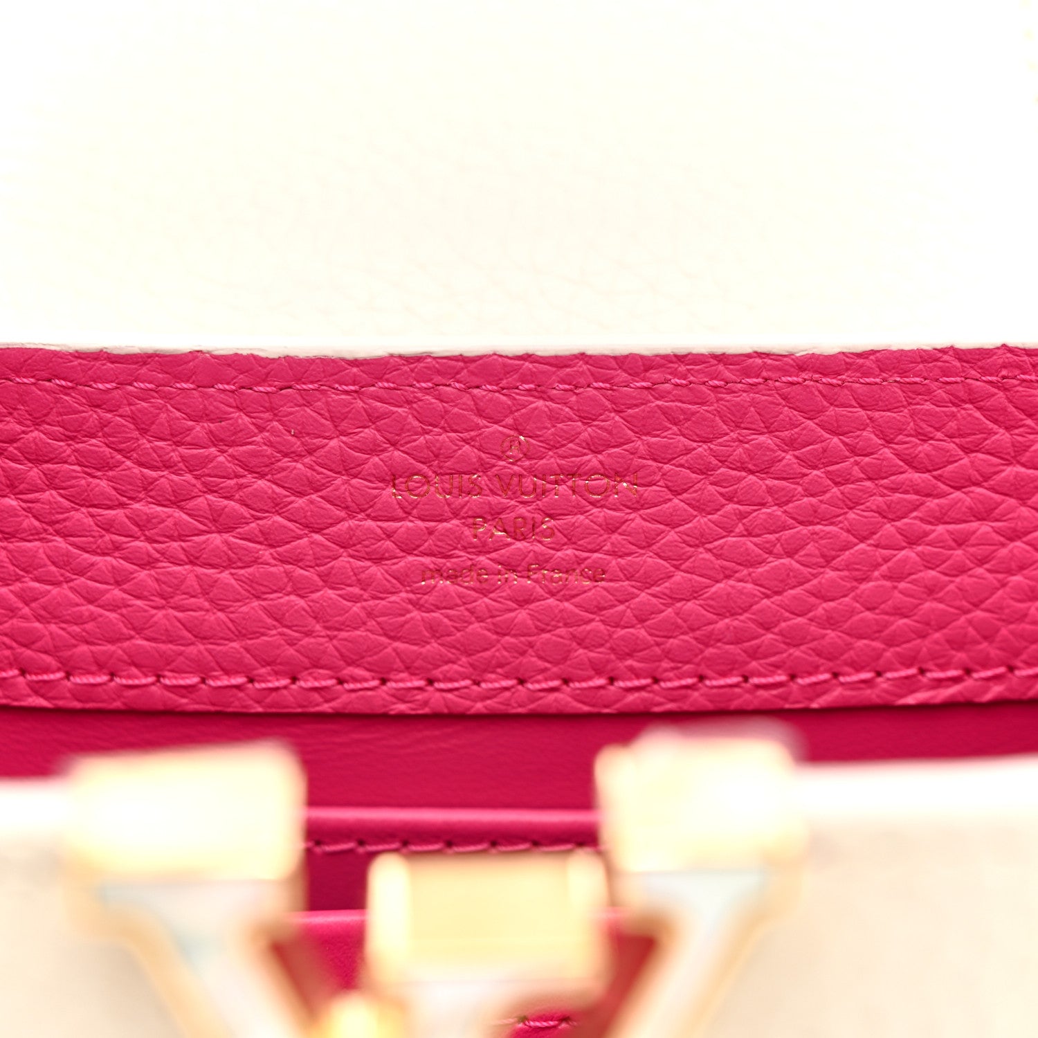 Louis Vuitton Taurillon Capucines Capushell Mini White
