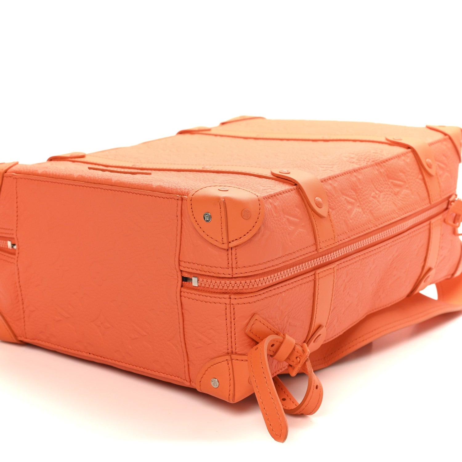 Louis Vuitton Taurillon Empreinte Soft Trunk Backpack PM Orange