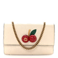Gucci Guccissima Mini Cherry Chain Bag White