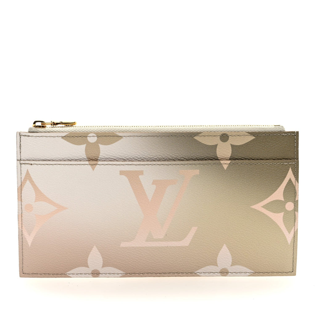 Louis Vuitton Monogram Giant Spring In The City Slim Purse Sunset Kaki