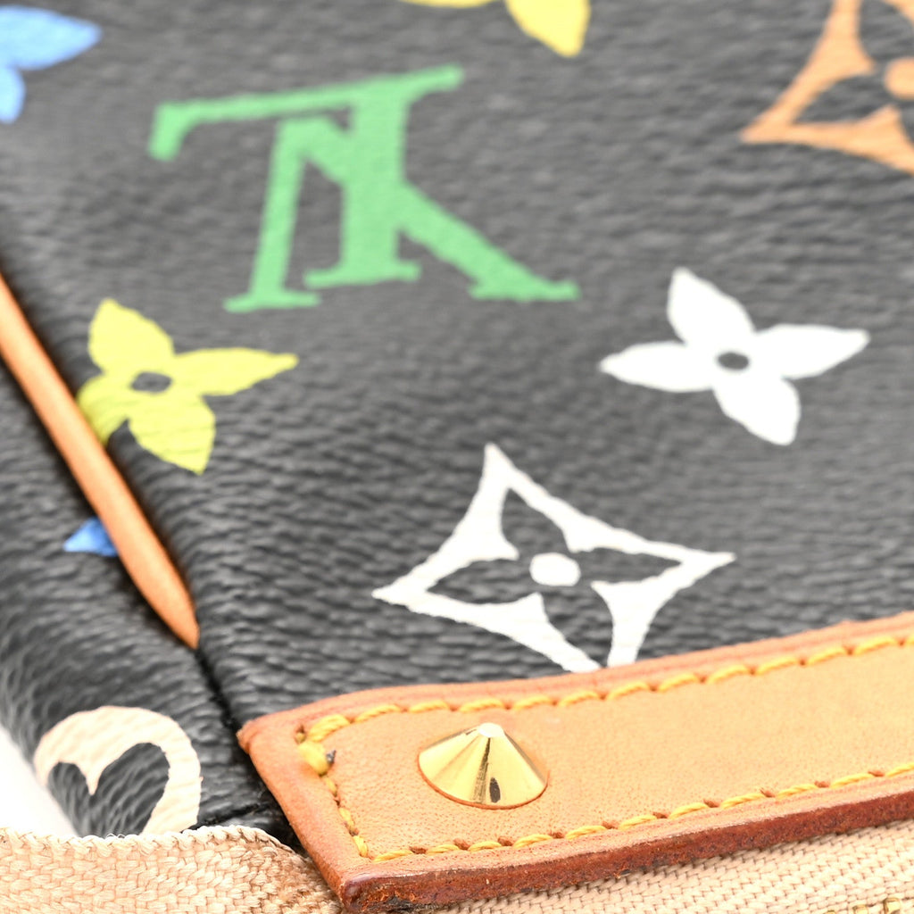 Louis Vuitton Monogram Multicolor Pochette Accessories Black