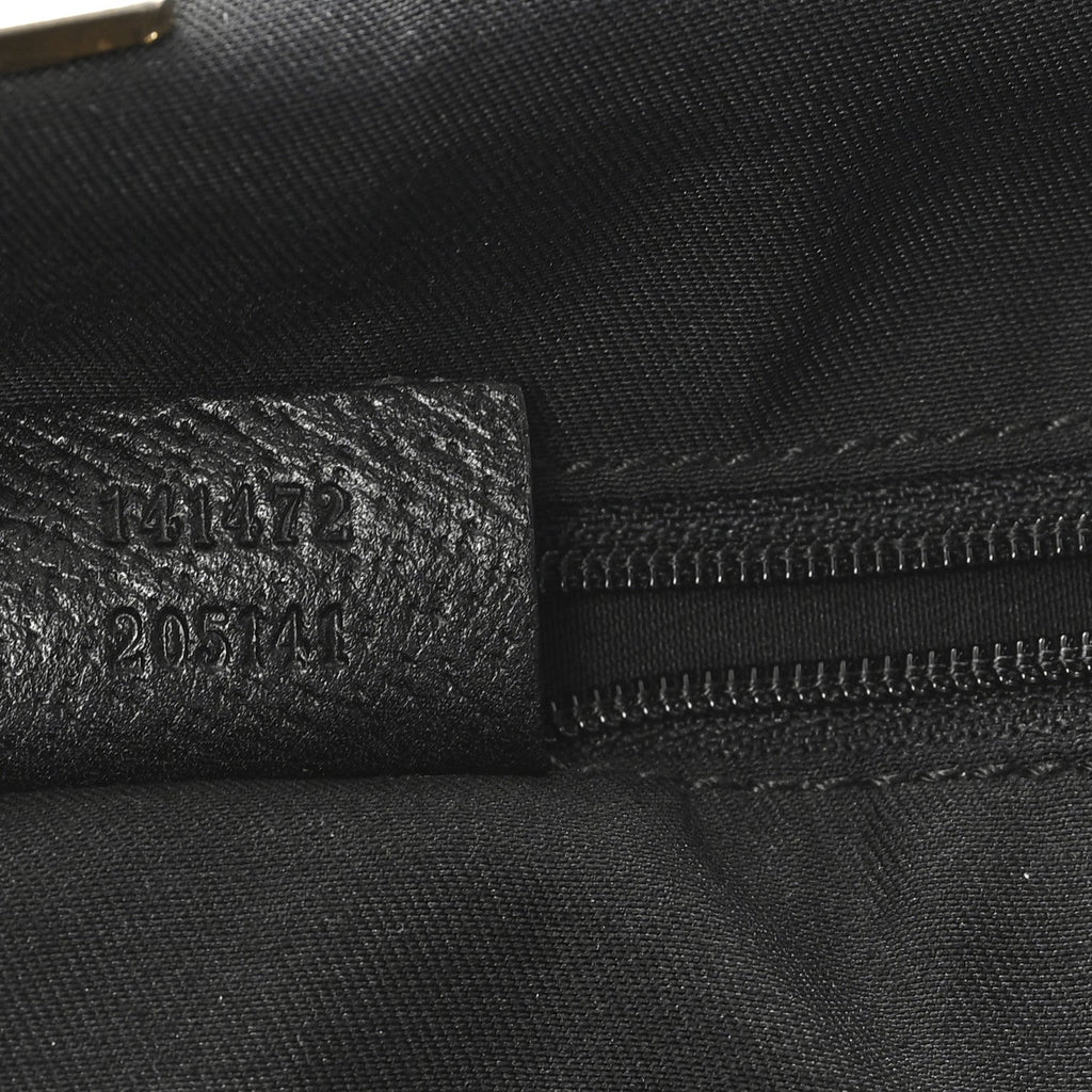 Gucci Monogram Large Abbey Tote Black