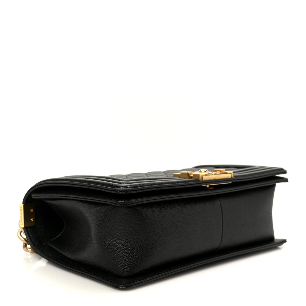 Chanel Caviar Quilted Medium Boy Flap Black