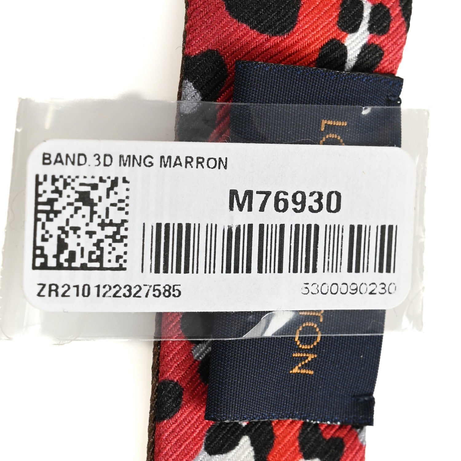 Louis Vuitton Silk Monogram Vuittamins Bandeau 3D Marron