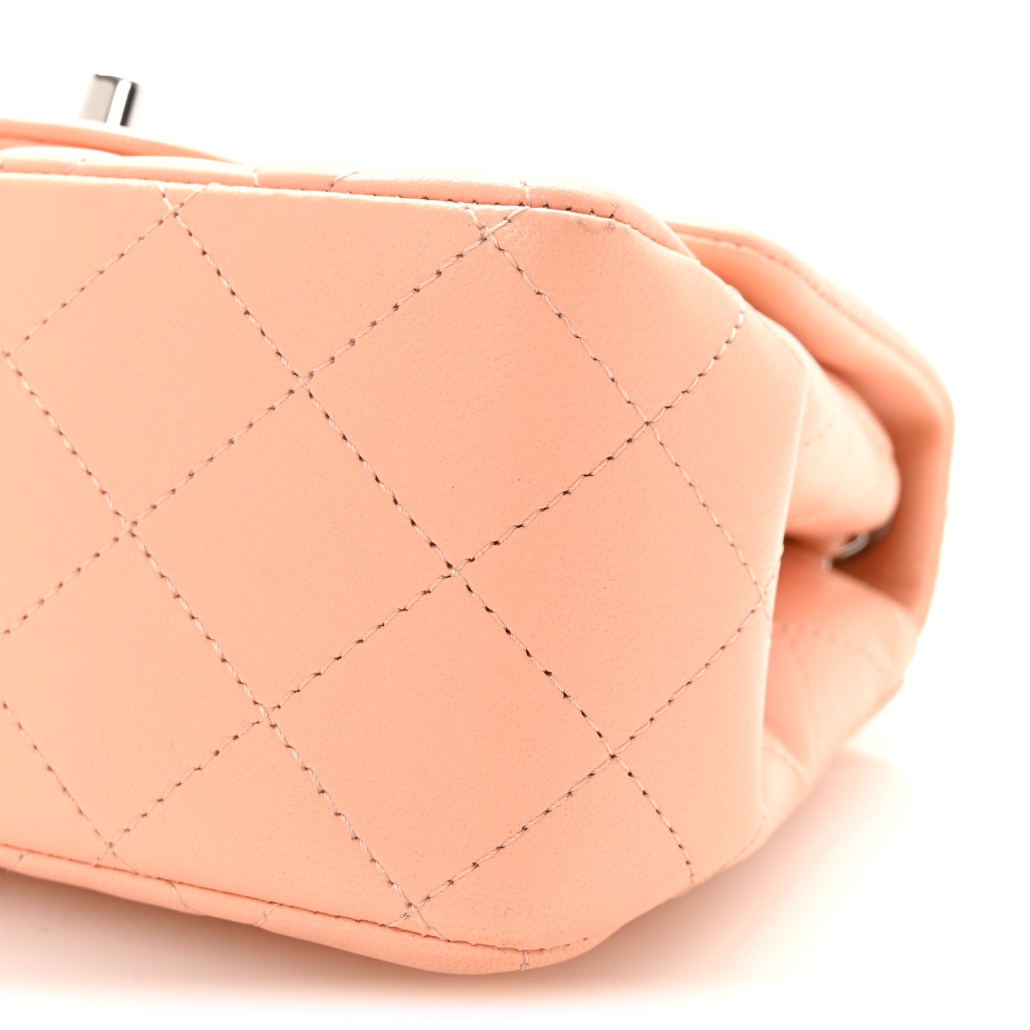 Chanel Lambskin Quilted Mini Square Flap Light Pink