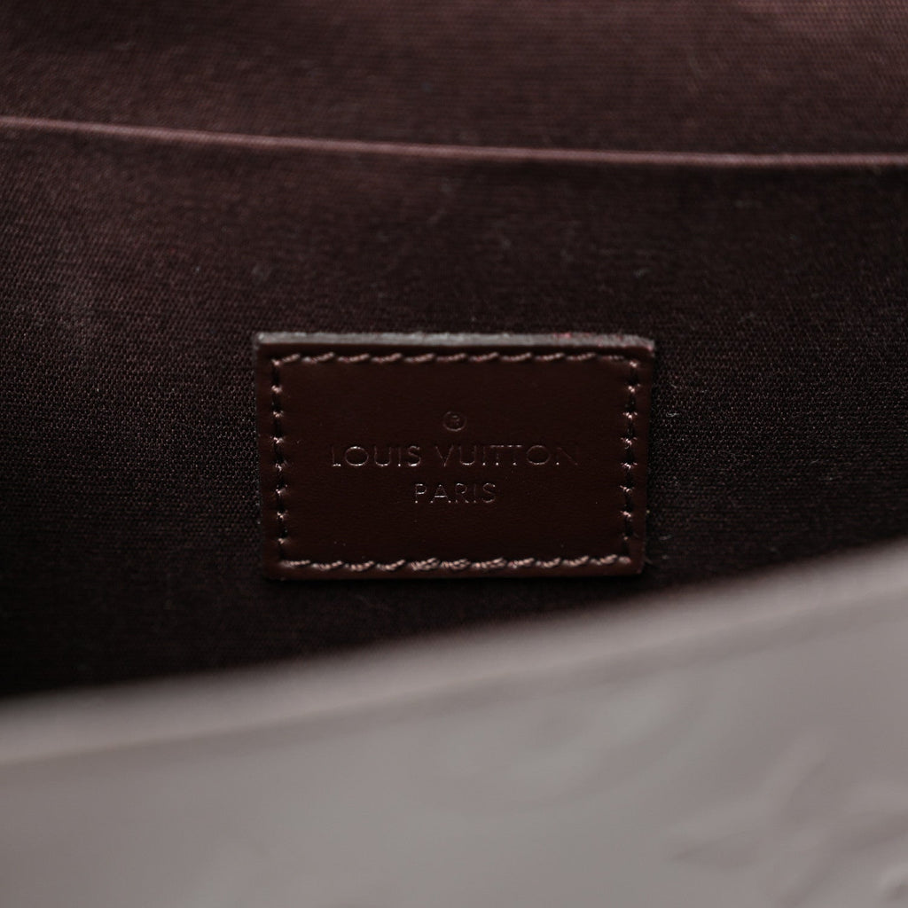 Louis Vuitton Vernis Pochette Felicie Chain Wallet Amarante
