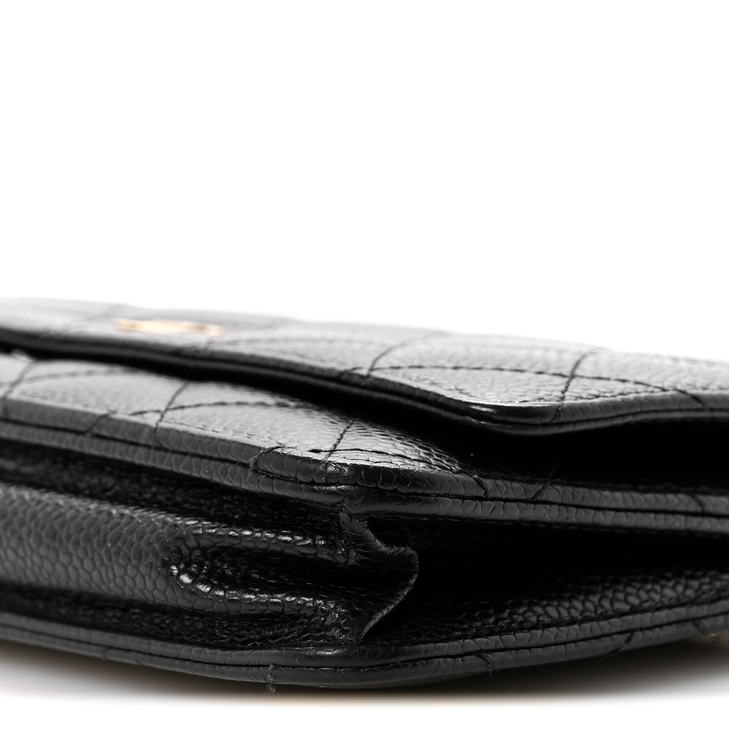 Chanel Caviar Quilted Wallet On Chain WOC Black