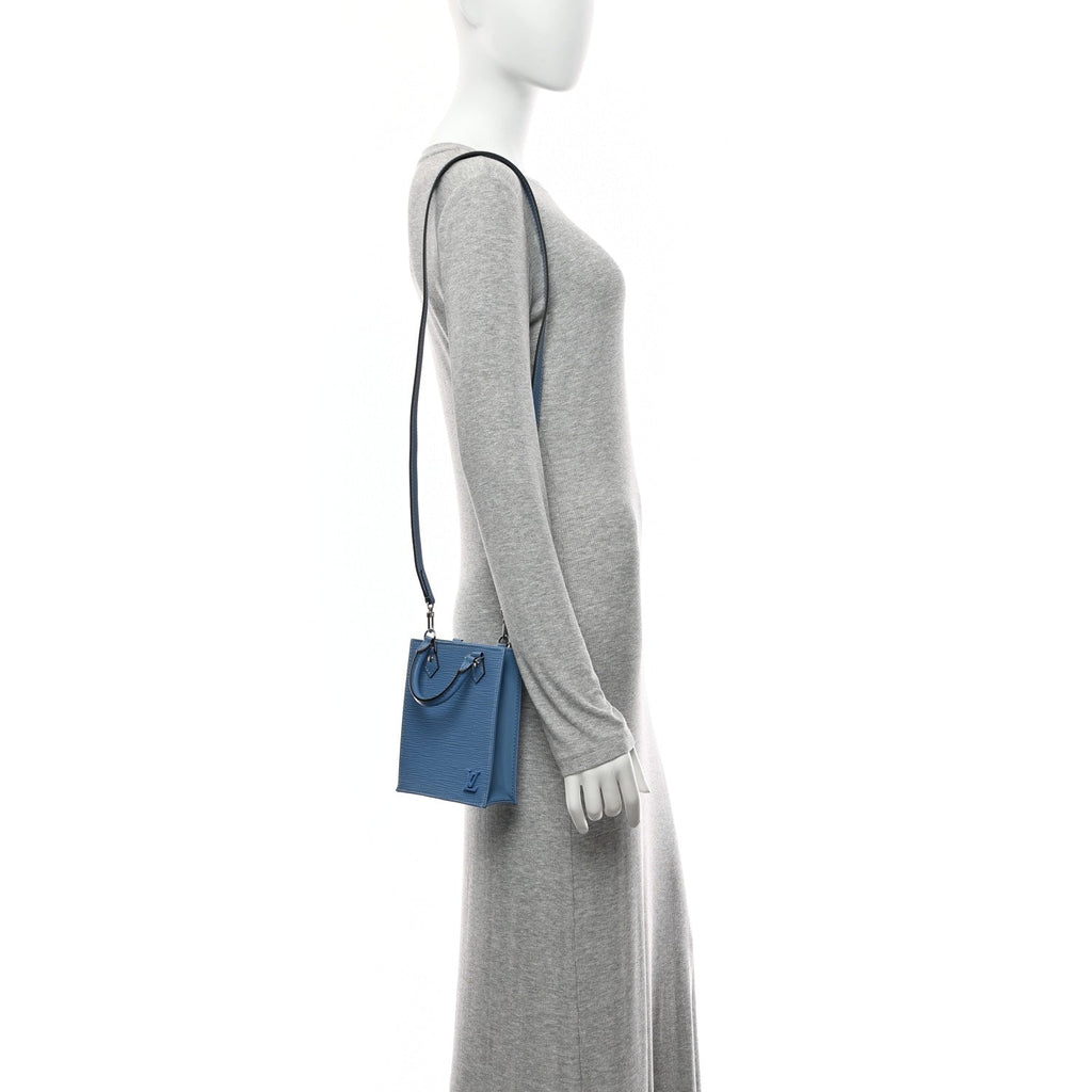 Louis Vuitton Epi Petit Sac Plat Bleuet