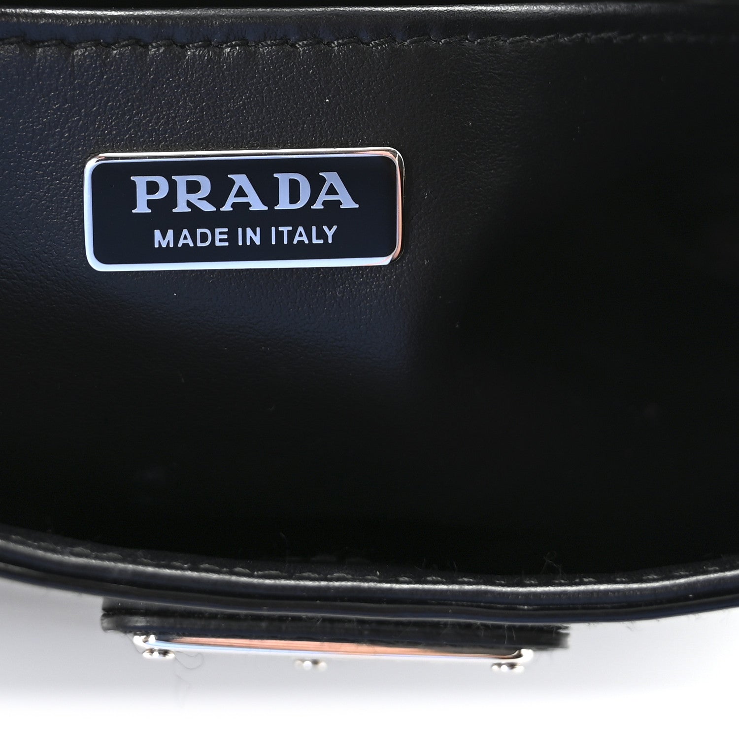 Prada Spazzolato Cleo Adjustable Strap Shoulder Bag  Black